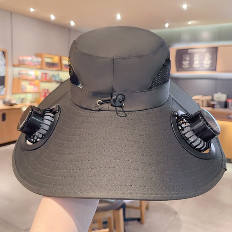 Breiter Outdoor - Sonnenhütte mit Sonnenfächern