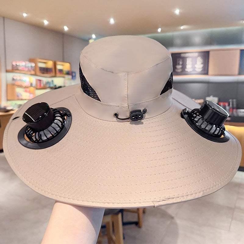 Breiter Outdoor - Sonnenhütte mit Sonnenfächern