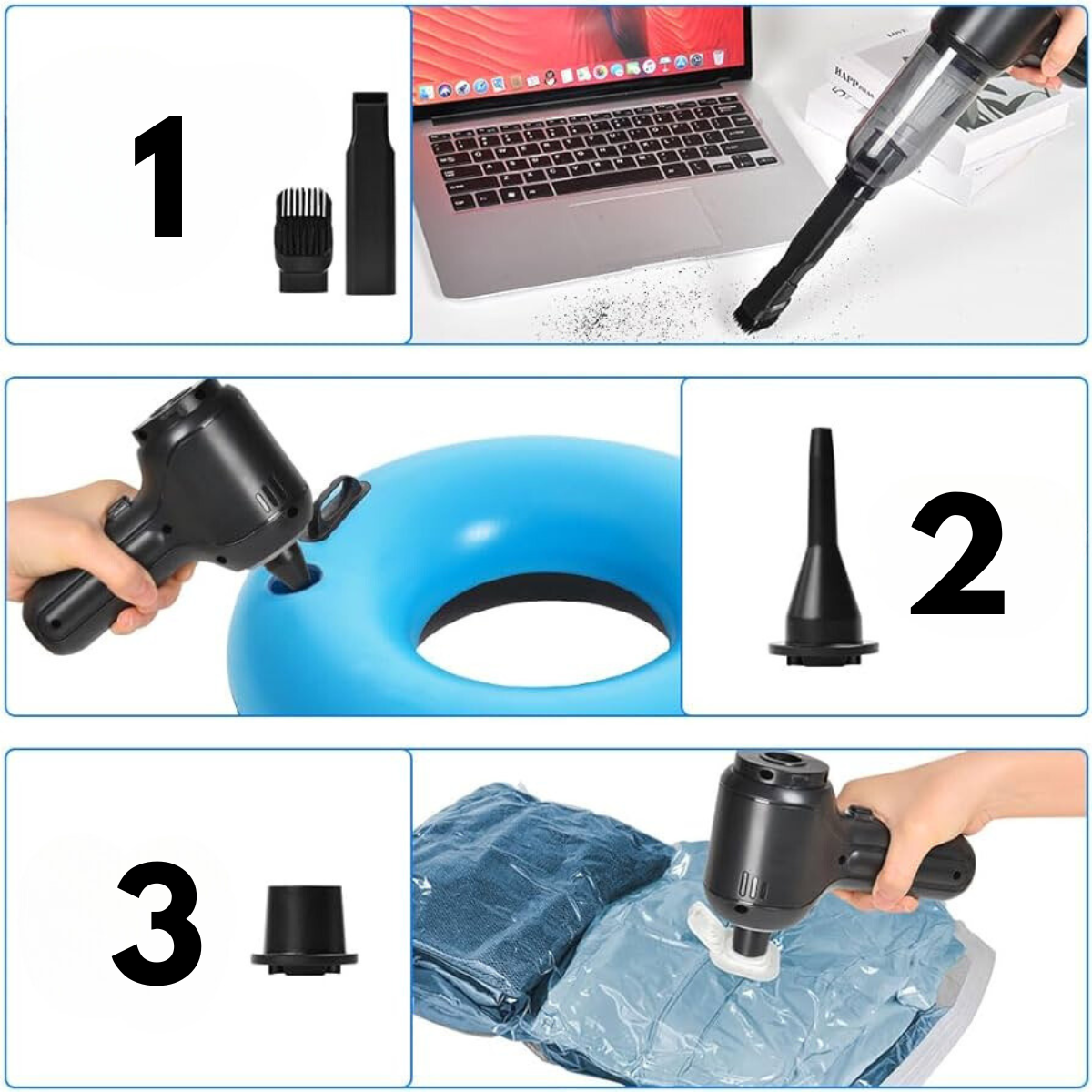 TurboClean Pro™ | Ultimative Power, Kabellose Freiheit für Auto-Staubsauger!