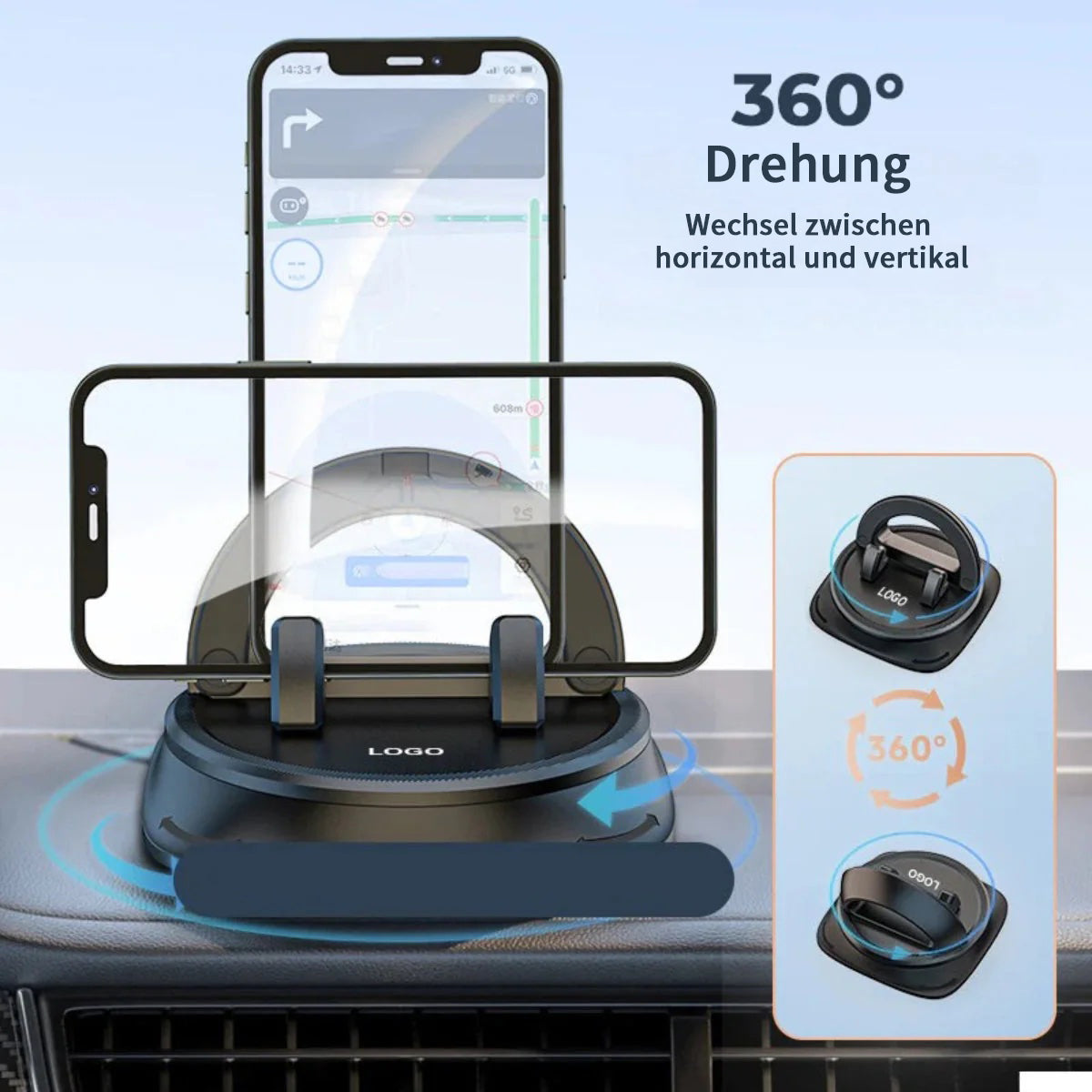 Dashboard-Navigations-Handyhalterung 