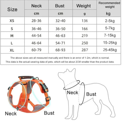 Hundegeschirr Reflektiv Verstellbar Atmungsaktiv