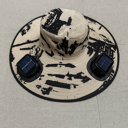 Breiter Outdoor - Sonnenhütte mit Sonnenfächern