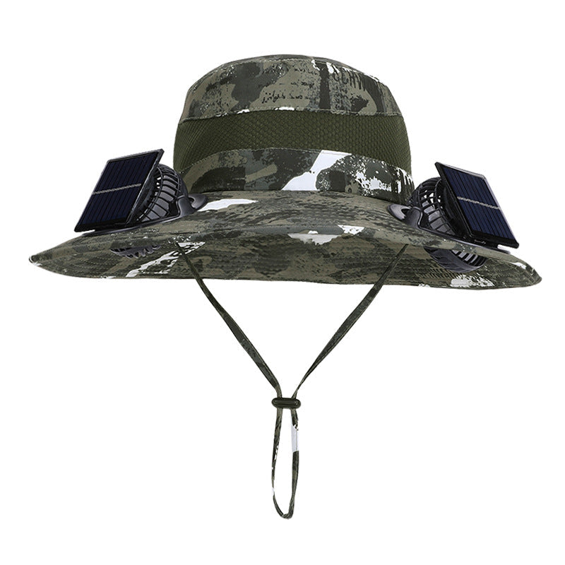 Breiter Outdoor - Sonnenhütte mit Sonnenfächern