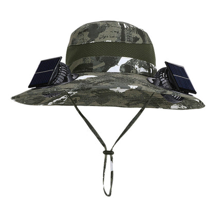 Breiter Outdoor - Sonnenhütte mit Sonnenfächern